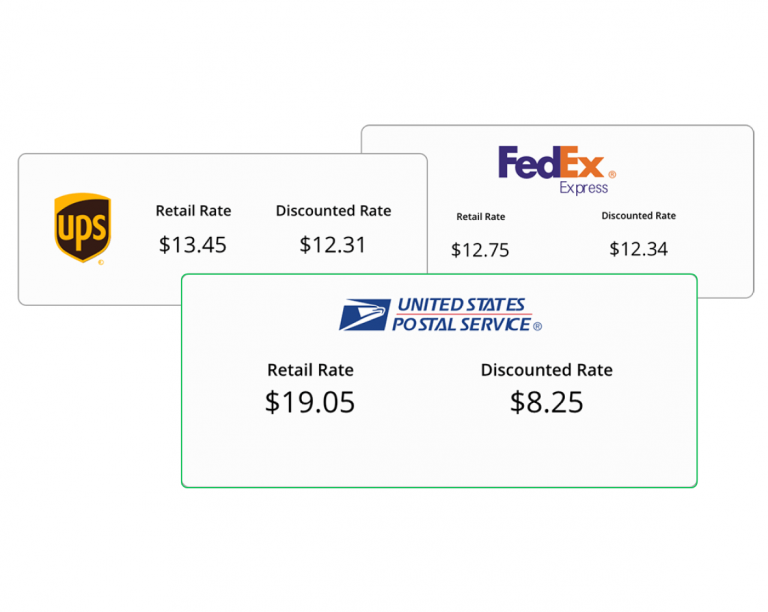 Shipping Rate Comparison 1 x