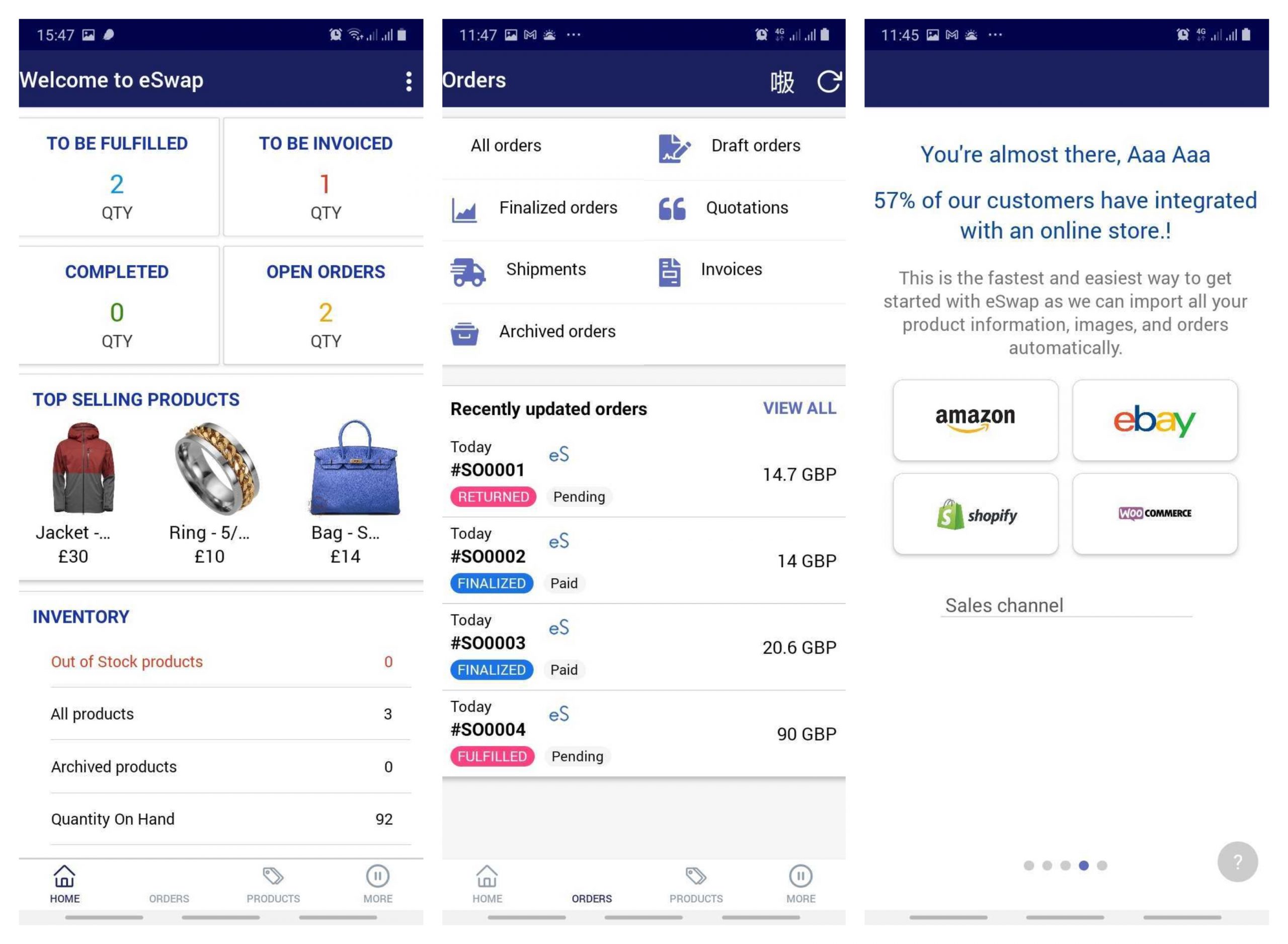 eSwap inventory management app