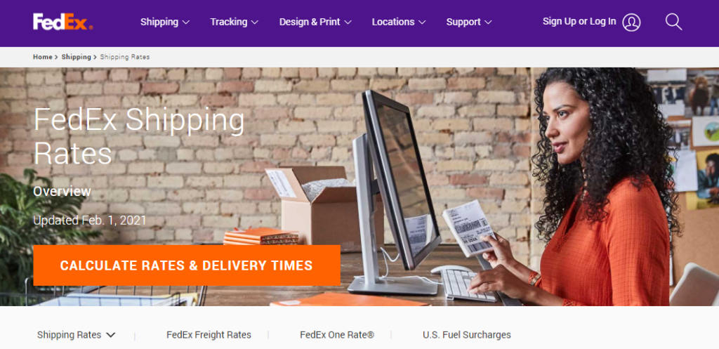 FedEx shipping rates