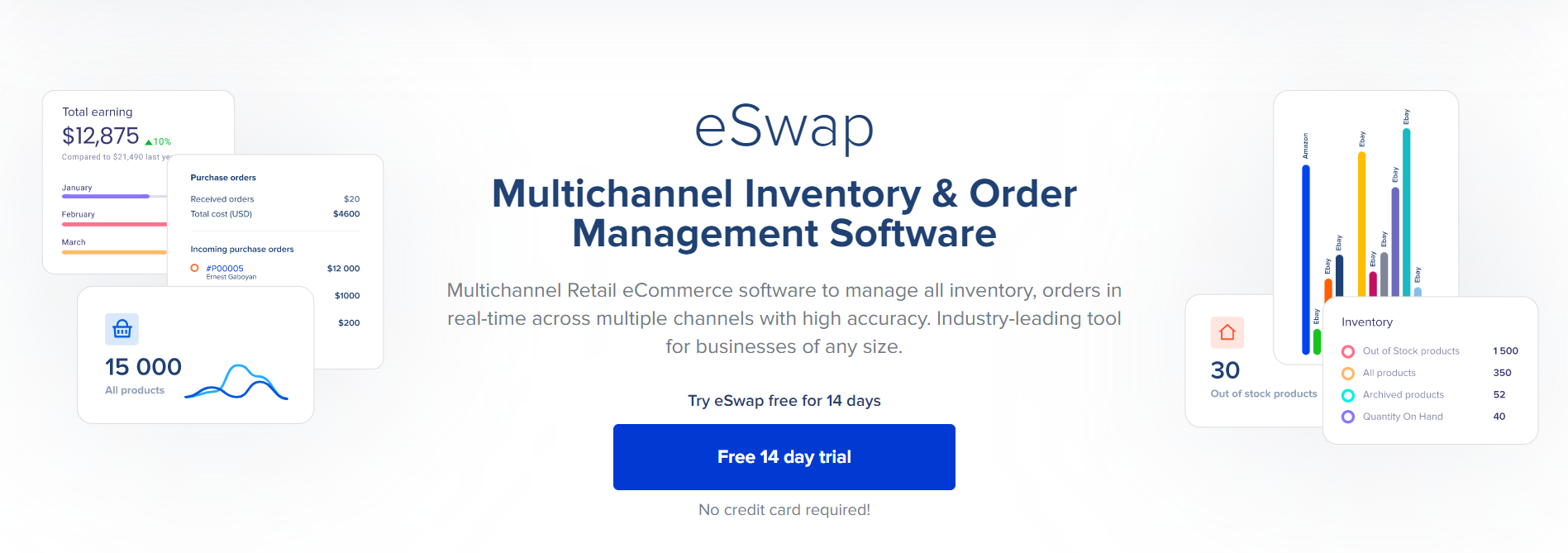 Inventory management software and ecommerce reporting tool