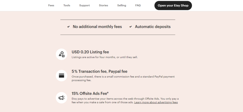 Etsy vs eBay Fees