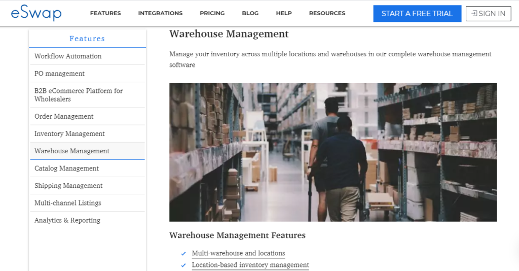 Online Inventory Management: Warehouse Management