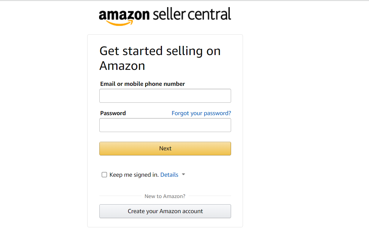 amazon seller central